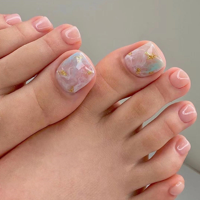 Wear Blue Toenails Cool Eyes Nail And