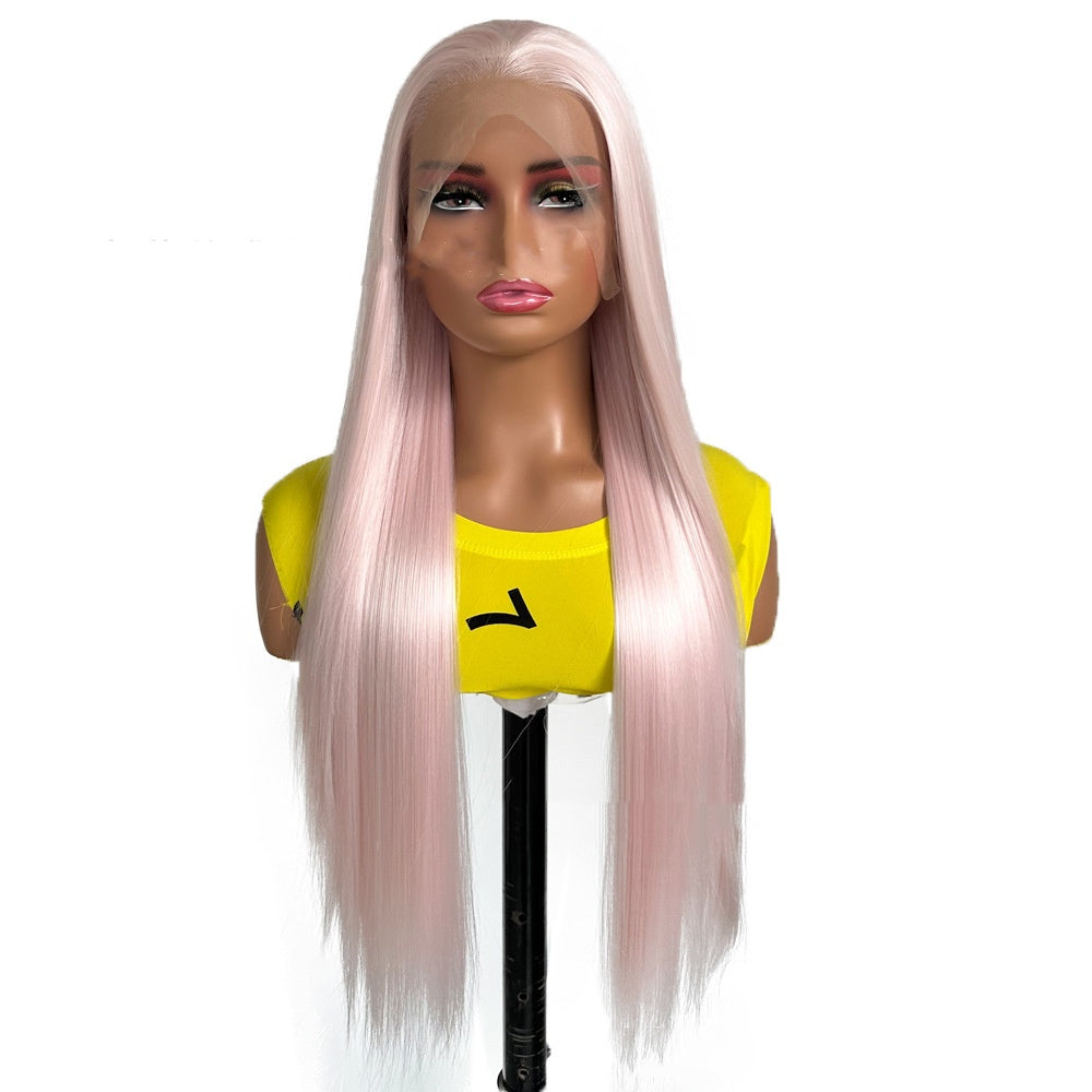 European And American Women's Pure Color All-matching Fashion Long Straight Hair Natural Wig