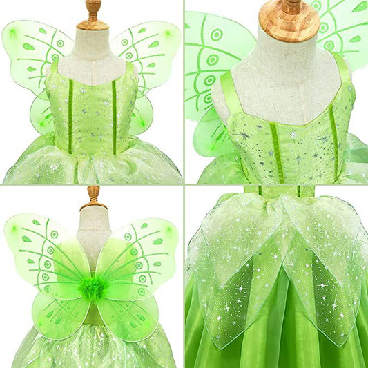 Girl Elf Wonderful Princess Tianna Tinker Bell Fairy Dress