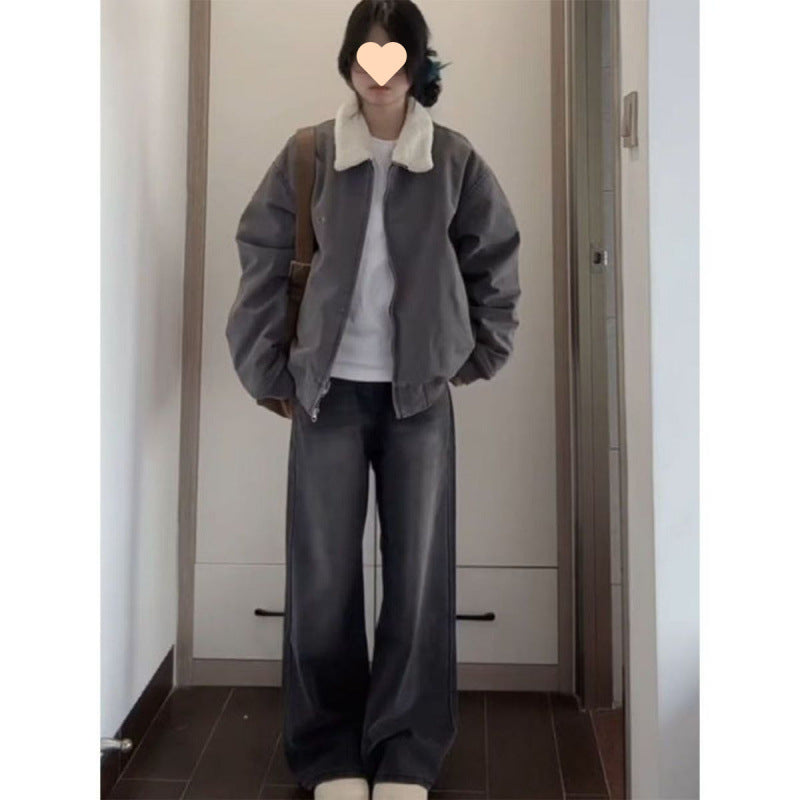 Løs Hættetrøje fra Fashion Brand, Tyk og Varm