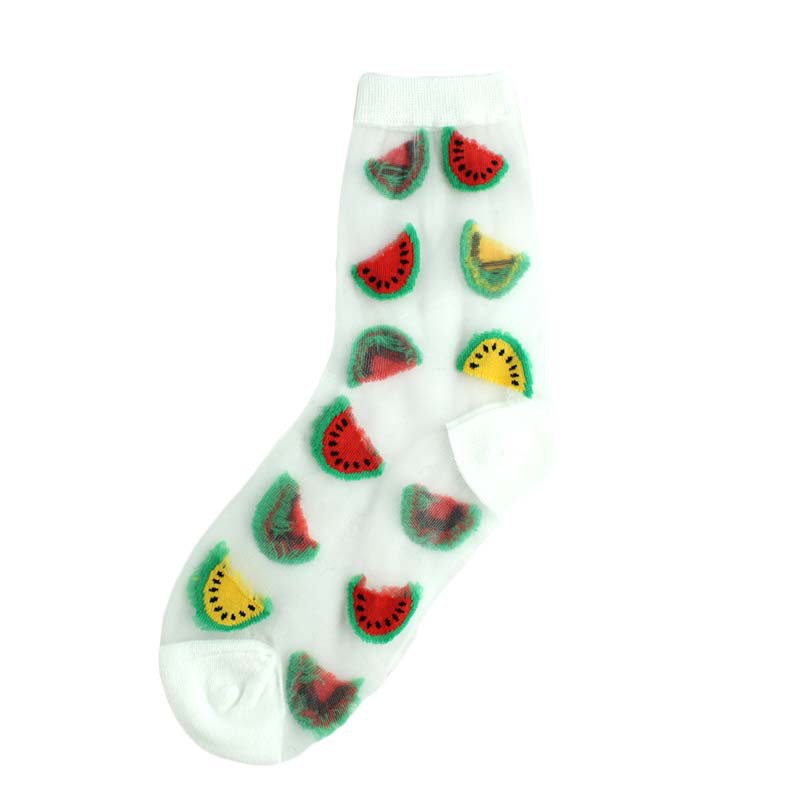 Womens Lightweight Sheer Glass-fiber Cotton Socks