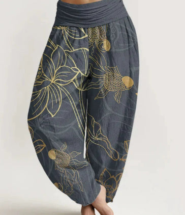 New Retro Artistic 3D Digital Harem Pants