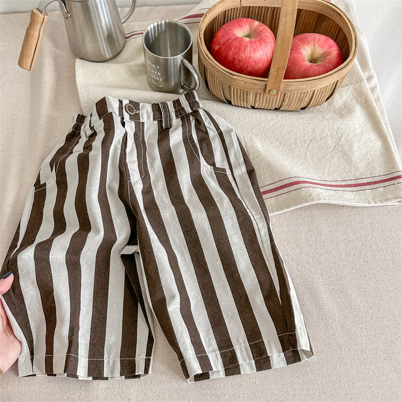 Children Striped Harem Pants Boys And Girls