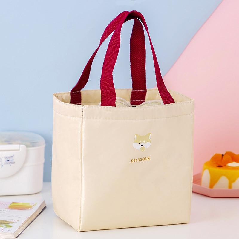 Macaron Color Large-capacity Heat Preservation And Fresh-keeping Portable Lunch Bag