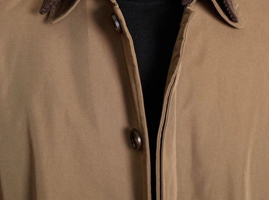 Retro Down Mid-length Trench Coat