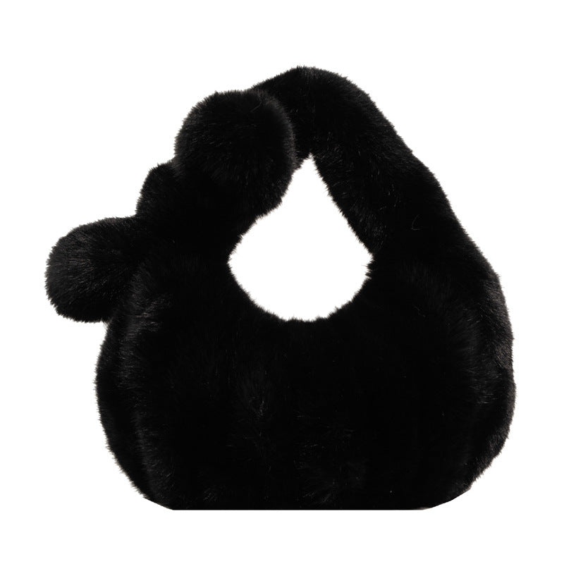 Bow Ruffled Cloud Plush Bag
