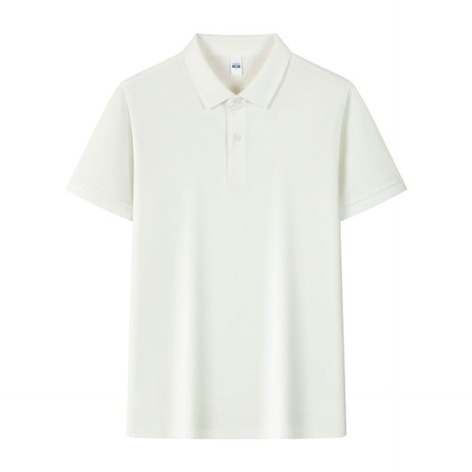 Silk Polo Shirt Work Clothes Lapel
