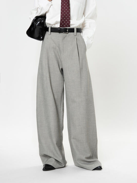 Profile Suit Pants Vertical And Smooth Casual Straight Trousers