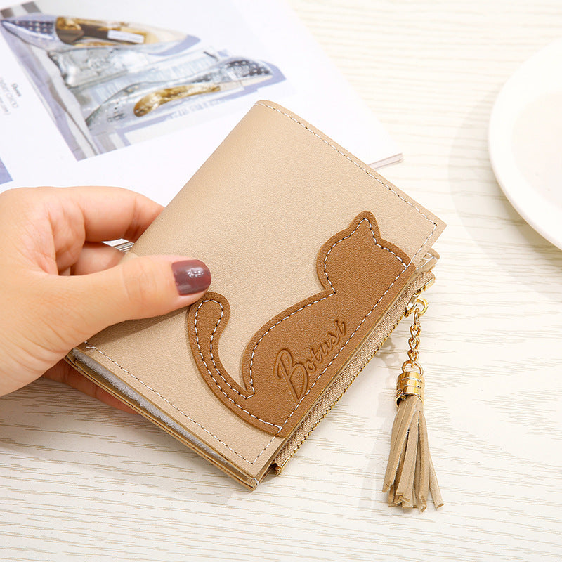 Korean Short Cute Cat Student Bag