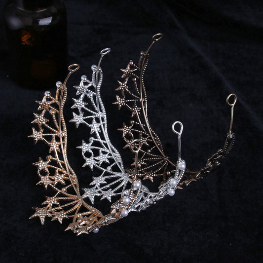 Hair Accessories Inlaid With Crystal Princess Crown