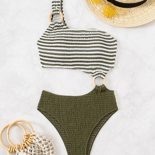European And American One-shoulder Swimsuit One Piece Sexy Bikini
