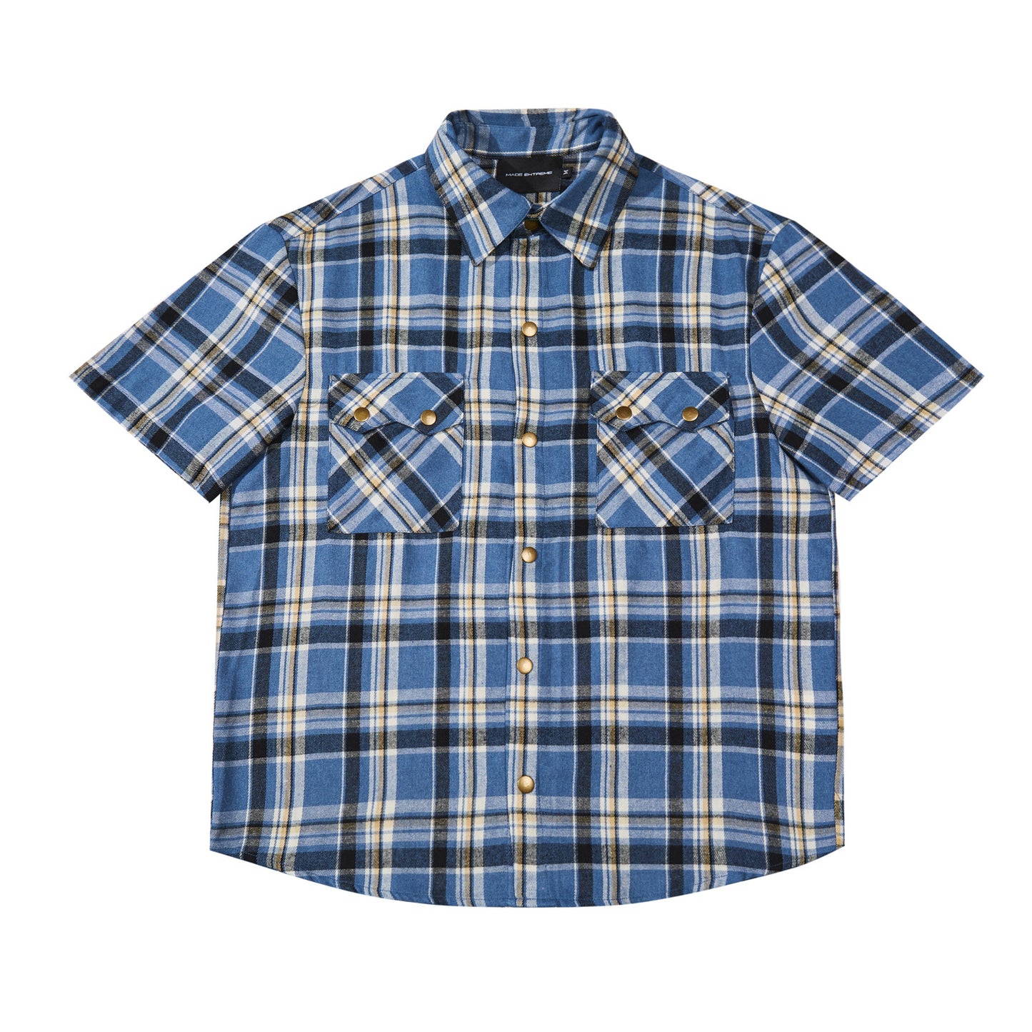 New Summer Design American-style Vintage Plaid Shirt