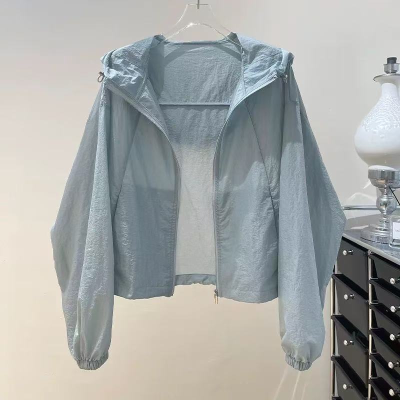 Elegant Breathable Sun Protection Clothing Women's Thin Cardigan Sun Protection Coat