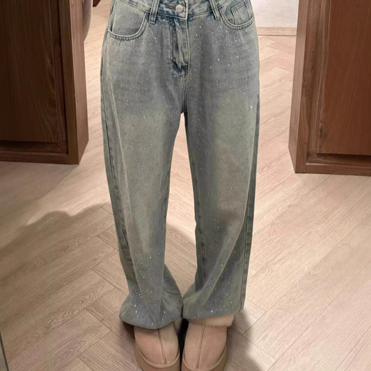 Design damejeans med lige ben