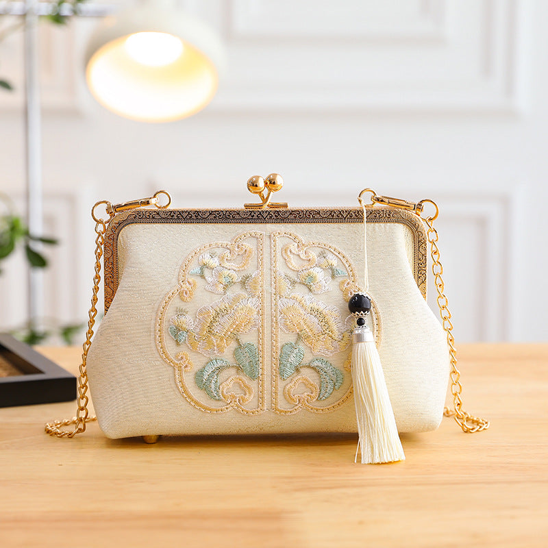 Embroidered Chinese-style Handbag Women's Bag Shoulder And Crossbody