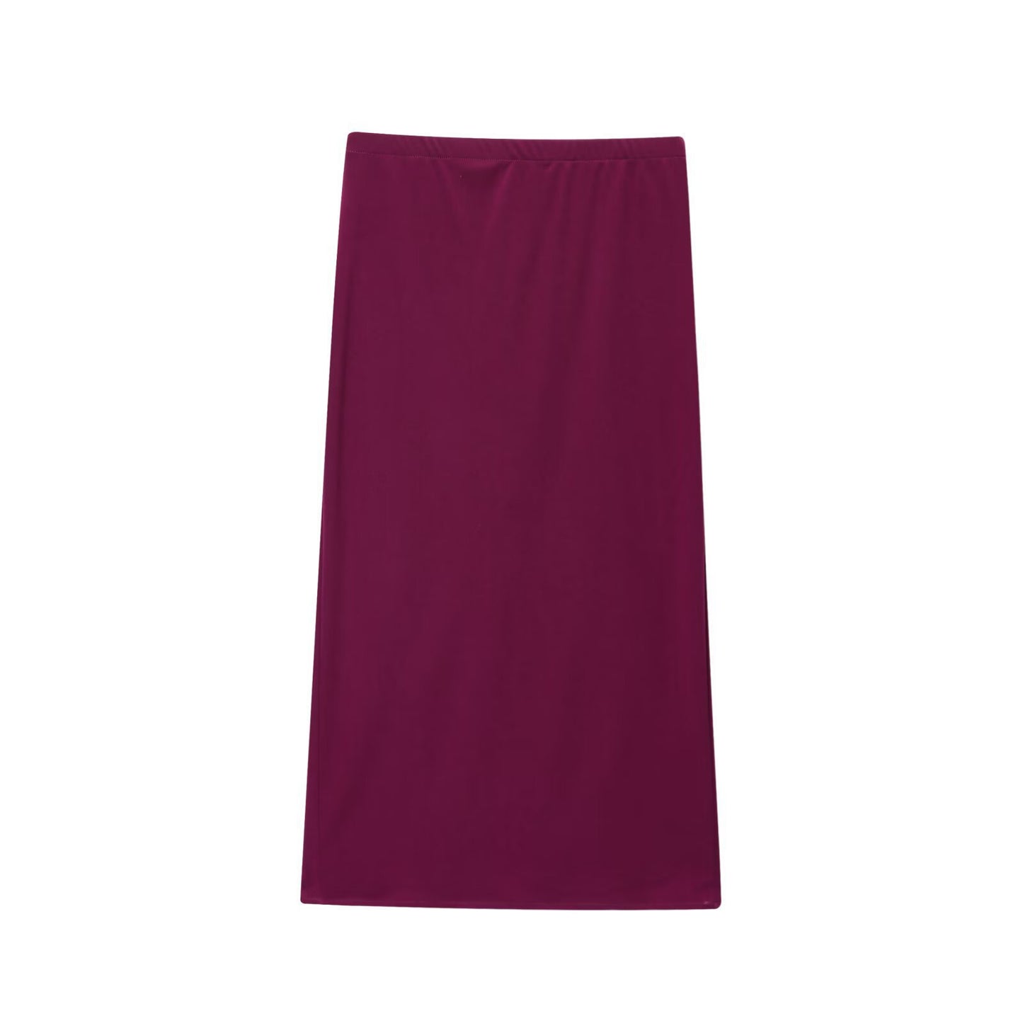 European And American Women's Fashion Elastic Midi Skirt