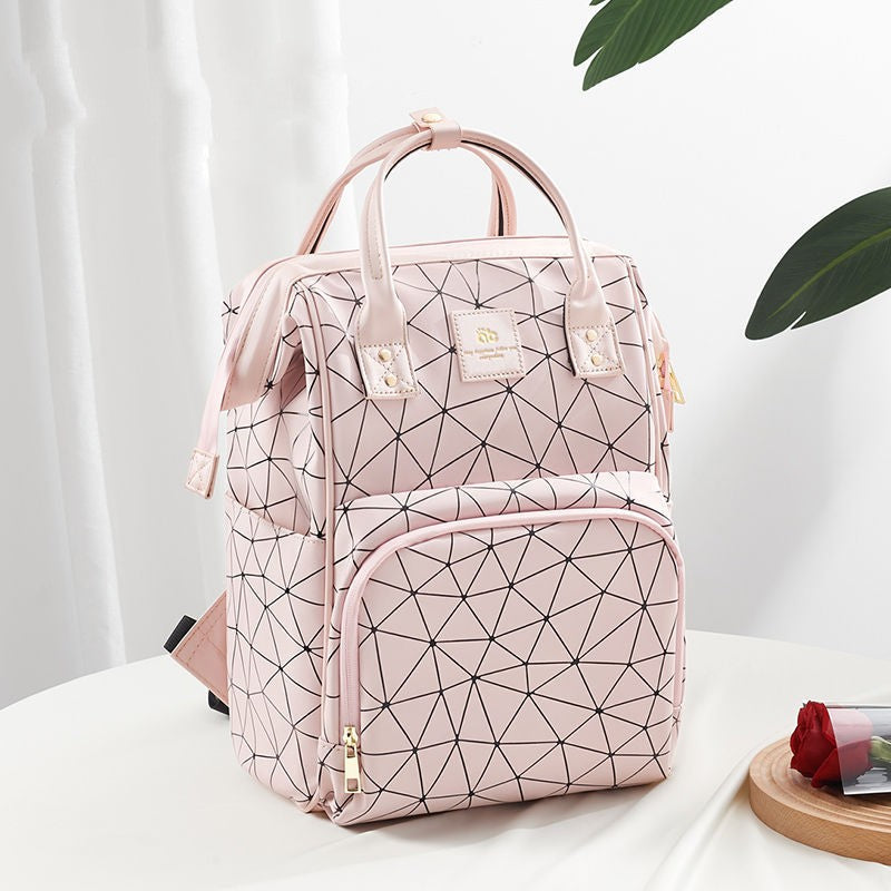 Mommy Bag Multifunktionel Mor og Baby Rygsæk Dobbelt Skulder Stor Kapacitet