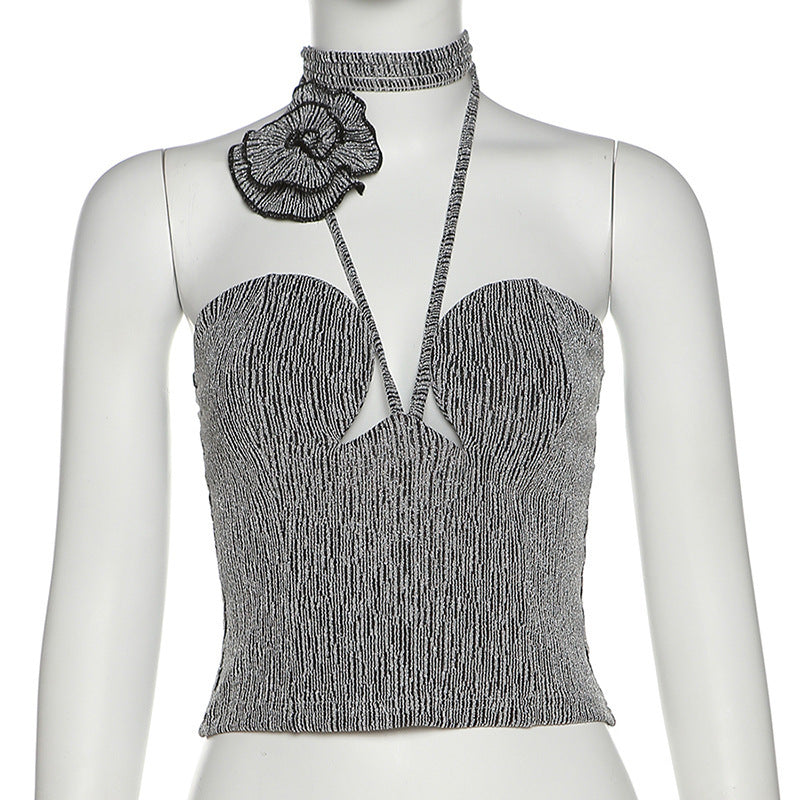 Spice Girls Halter Lavtskåret Slim Croptop