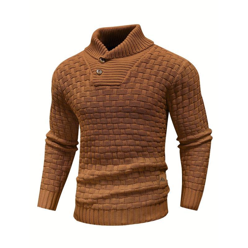 Men's Casual Plaid High-elasticity Sweater