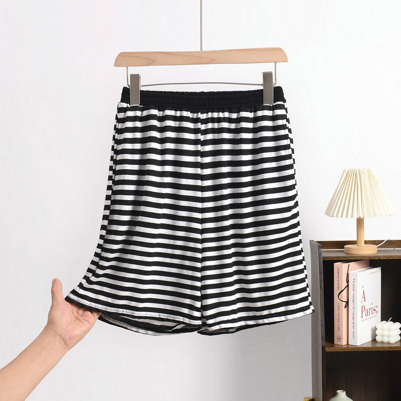 Japanese-style Loose-fitting Wearable Large-size Bit-cotton Loungewear Pants