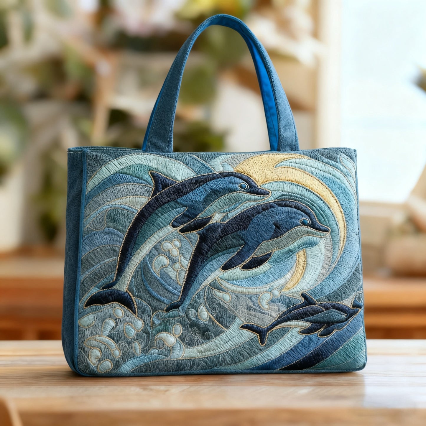 New Digital-print Tote Bag With A Personalized Floral Design In Canvas