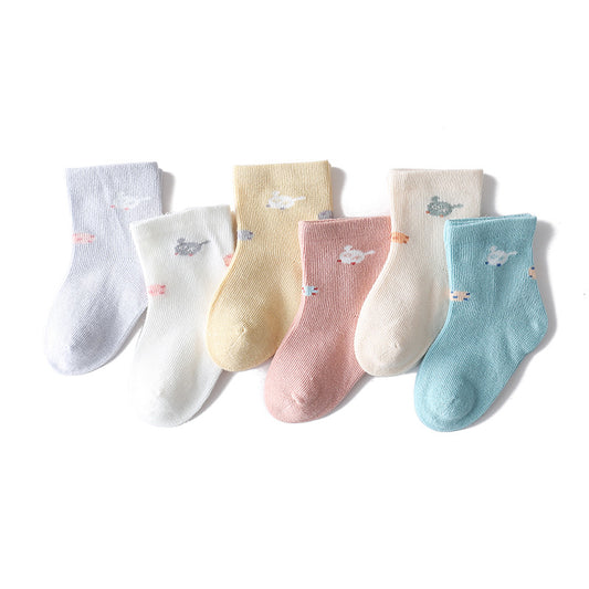 Children's Socks Thin Cotton Baby Sweet Cartoon Newborn