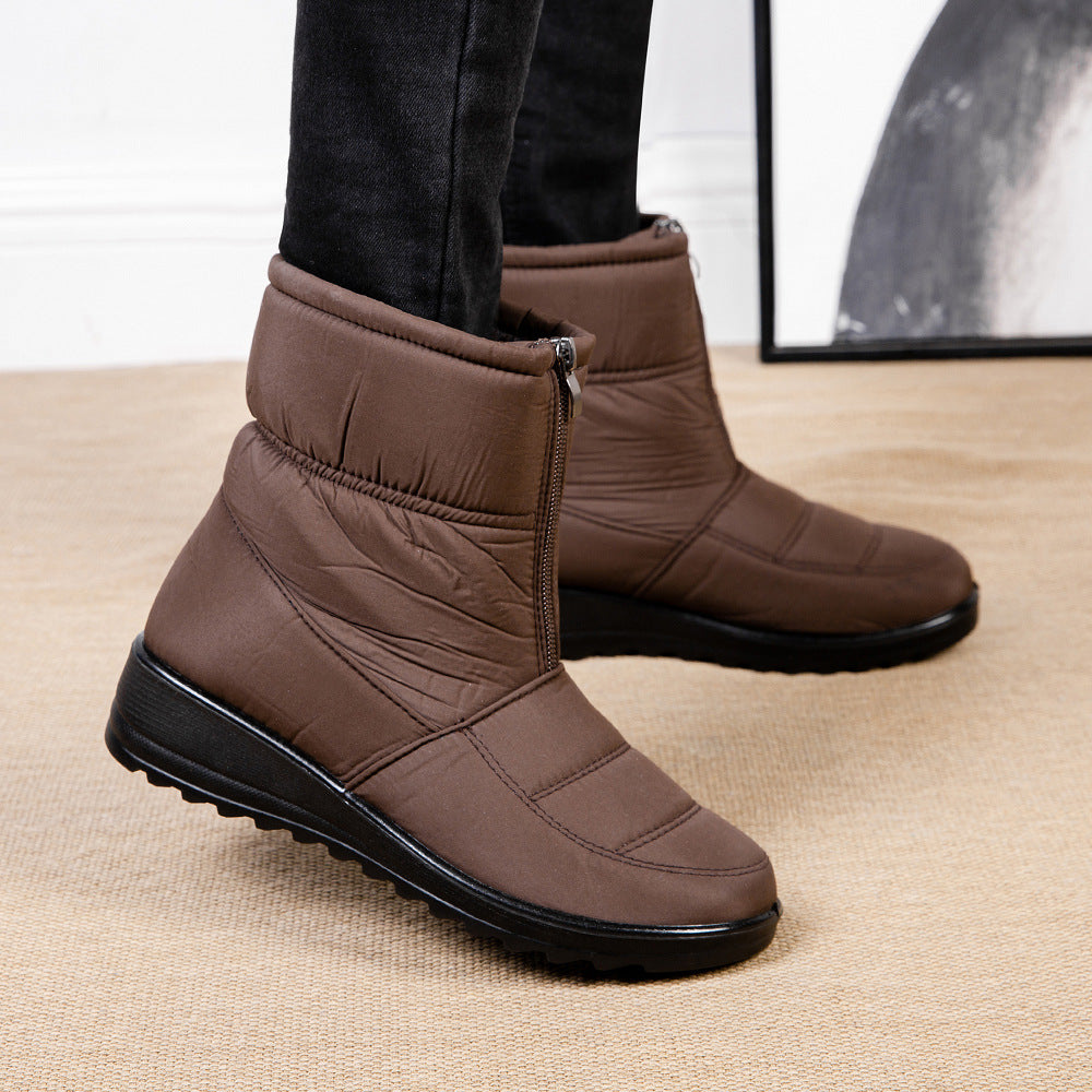 Women's Lazy Slip-On Waterproof Warm Snow Boots