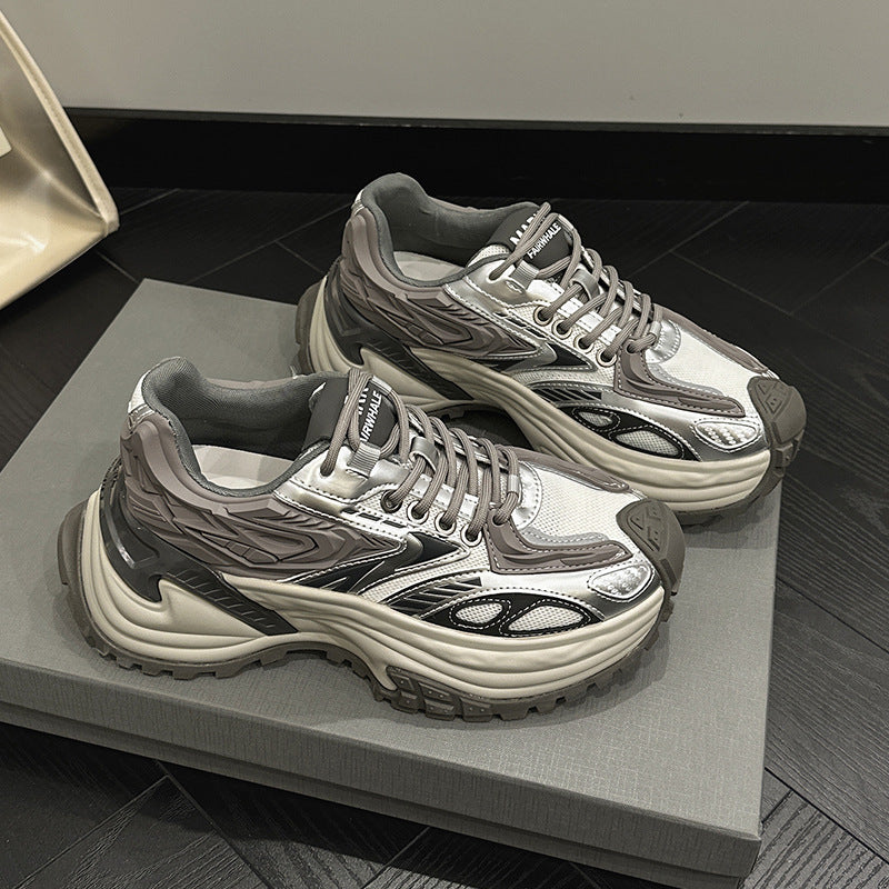 Womens Thick-soled Height-increasing Non-slip Athletic Shoes