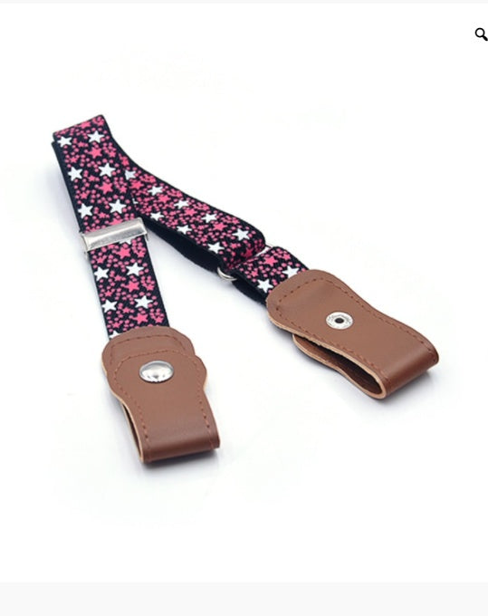 Monochrome Trouser Belt With Elastic Band For Boys And Girls