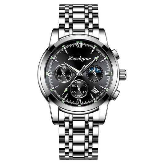 Multifunctional Men's Watch Luminous Waterproof Quartz Wrist Watch