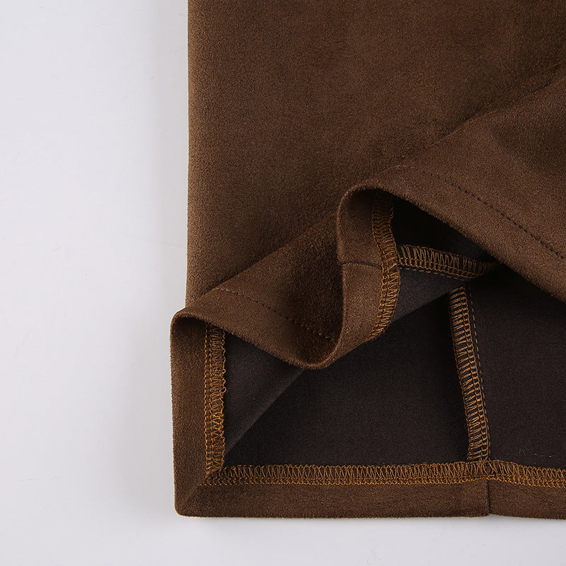 Women's Plush Stitching Cardigan Long-sleeved Jacket