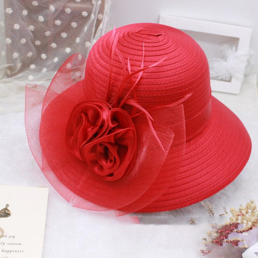 New Organza Ladies Outdoor Sun Hat Big Brim Sun Protection