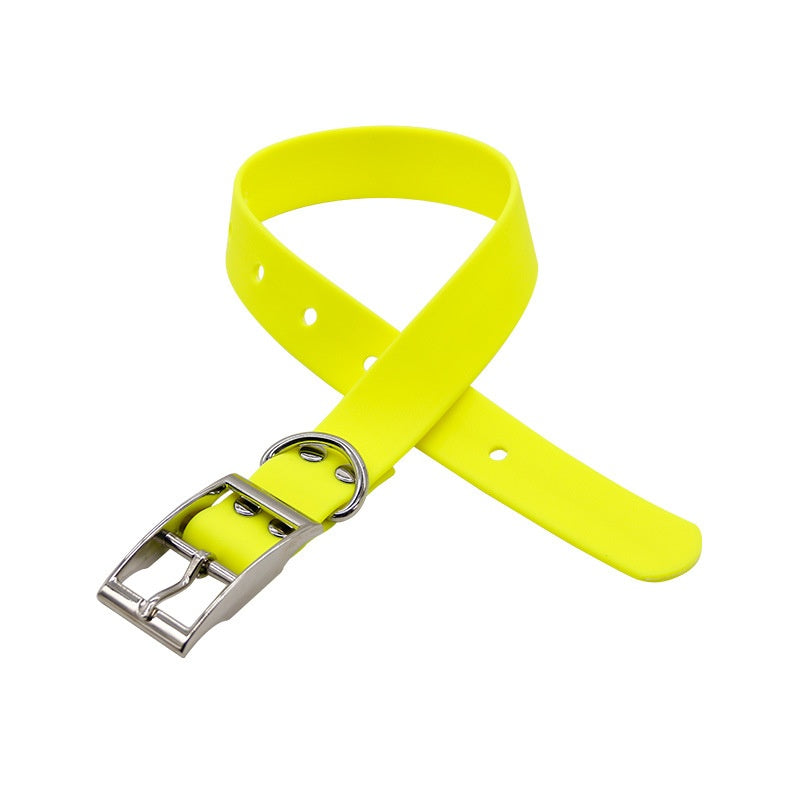Factory Wholesale PVC Plastic Waterproof Dog Collar Wear-resistant Dog Collar Out Dog Traction Collar Pet Supplies