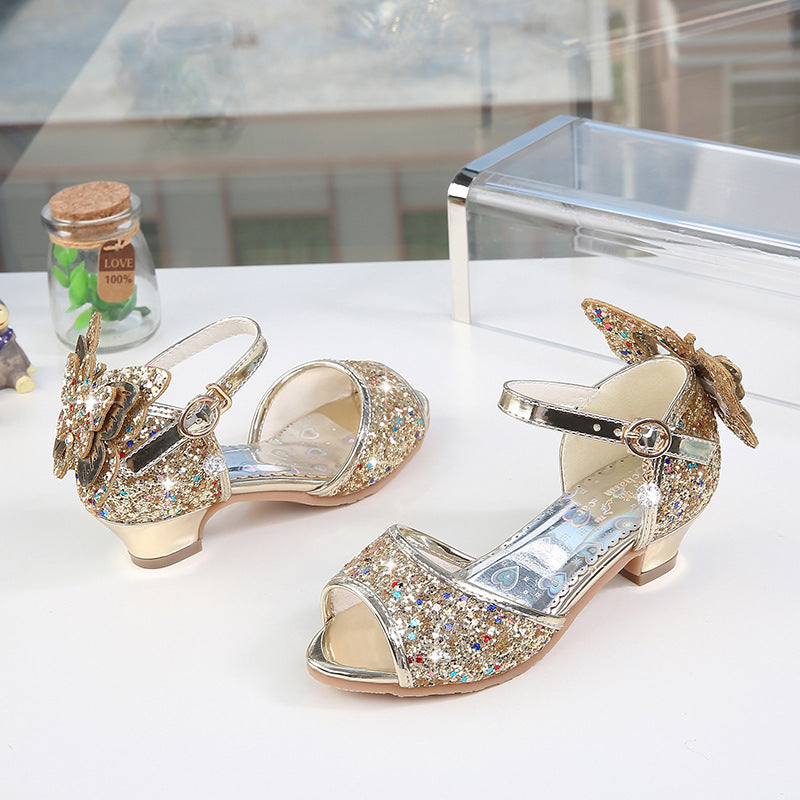 Children's Bow-knot Fish Mouth Sandals