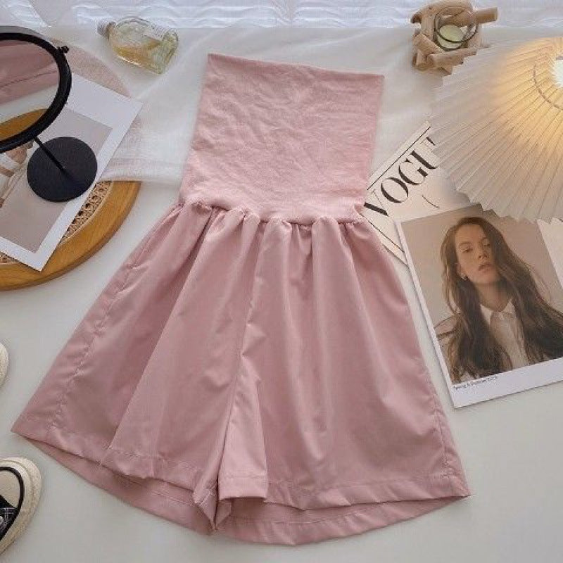 Womens Stylish High-waisted Wide-leg Shorts