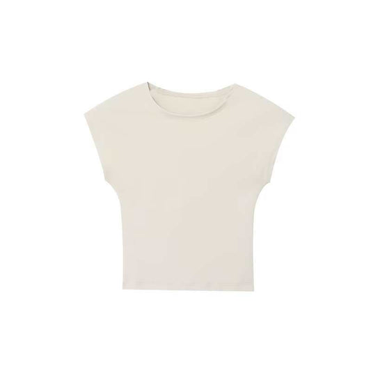 Slim Fit Micro Elastic Amazon European And American Summer Design Blouse Sleeveless