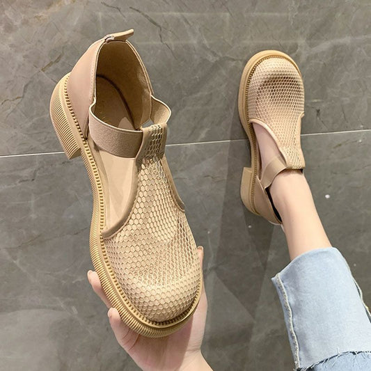 Women's Summer Mesh Surface Hollowed High-grade Mary Jane Sandals