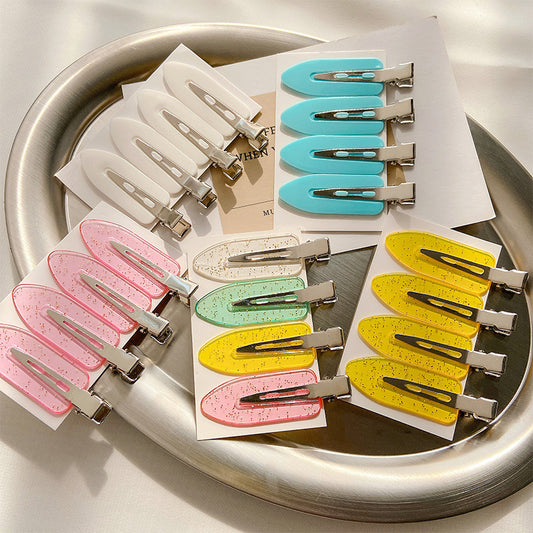 Small Leaf Duckbill Clip DIY Seamless Hair Clip Handmade Material