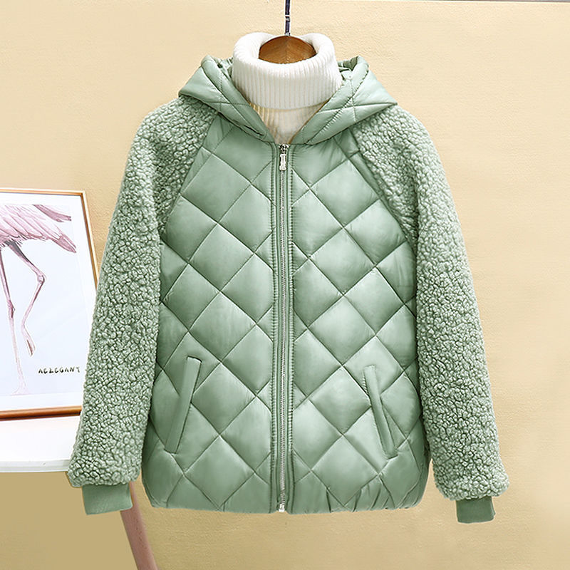 Female Winter Loose Lamb Wool Coat Cotton Jacket