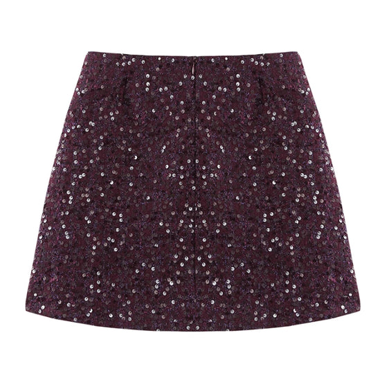 line Small Shiny Skirt