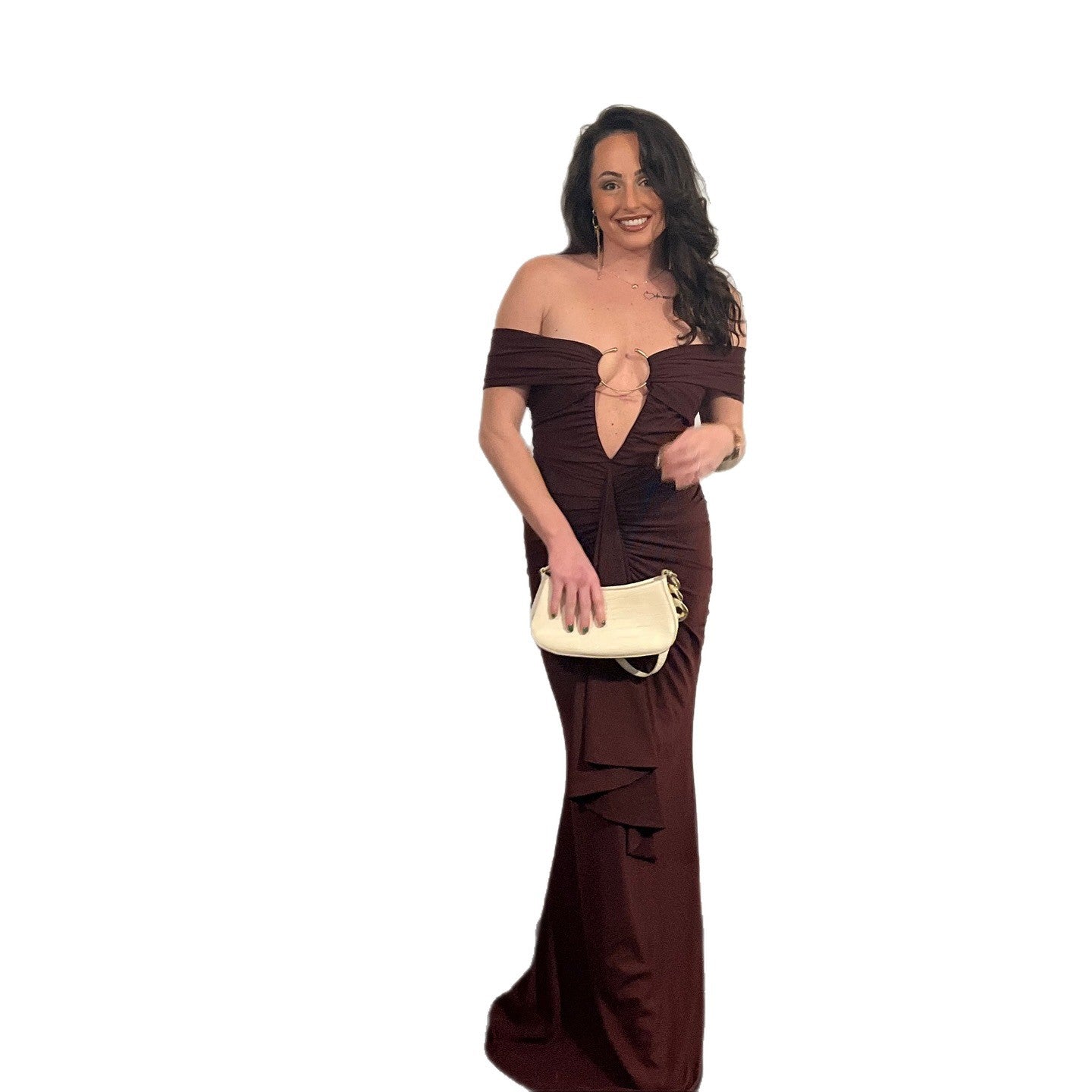 Women's Fashionable Sexy Spliced Ribbon Dress