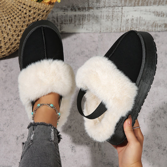 Autumn And Winter New Ladies Platform Cotton-padded Boots