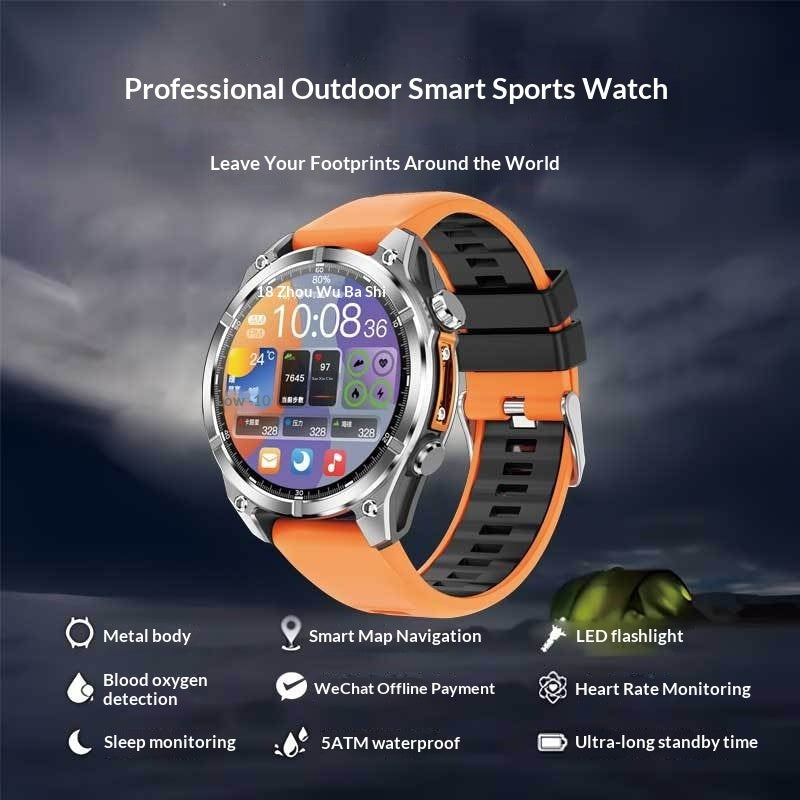 Running And Hiking Lighting Lamp Outdoor Sports Smartwatch