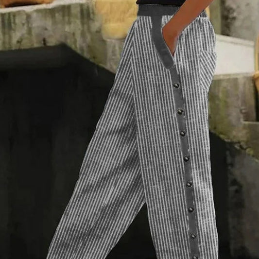 Dame 3D Digitaltryk Udsøgte Linned Casual Bukser