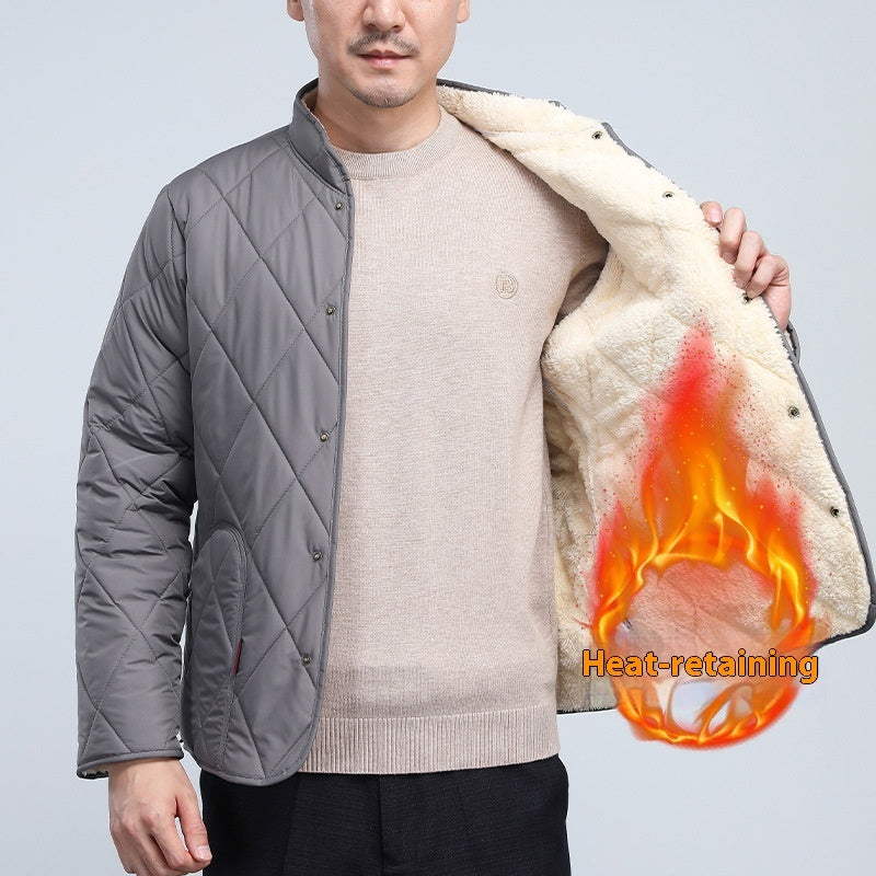 Men's Berber Fleece Cotton Coat Thickened Plus Size