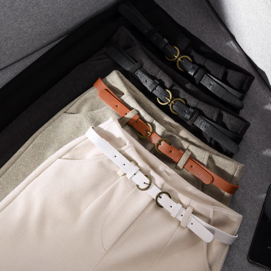 Women's Autumn And Winter Woolen Pants Fleece Casual Harem Pants