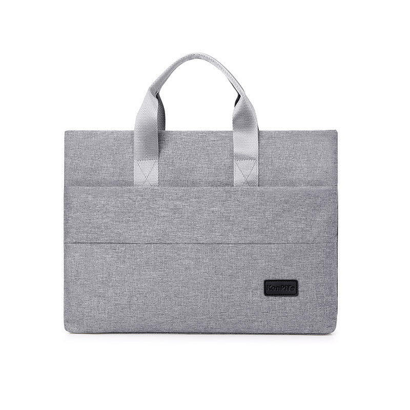 Mens Fashion Casual Solid Color Handbag Briefcase