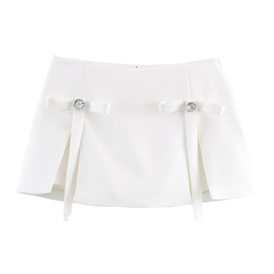 Women's Bow Jewelry Skirt Pants