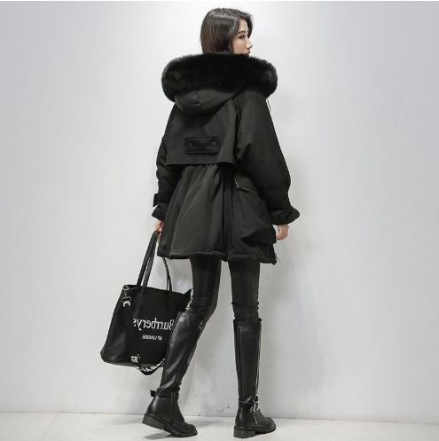 Winter New Loose Cotton Coat Women's Mid-length