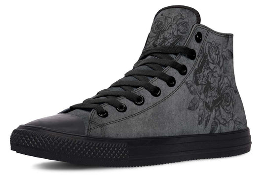 Men's And Women's Fashion Color Printing High-top Canvas Shoes
